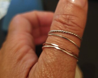 Tiny delicate set of stacking rings