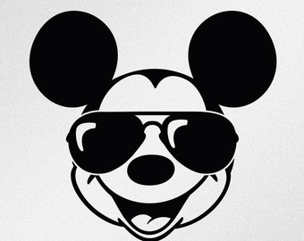 Mickey Mouse Sunglasses Svg Etsy