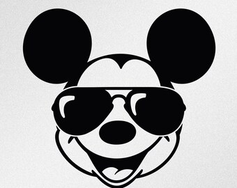 Mickey Mouse Sunglasses Svg Etsy