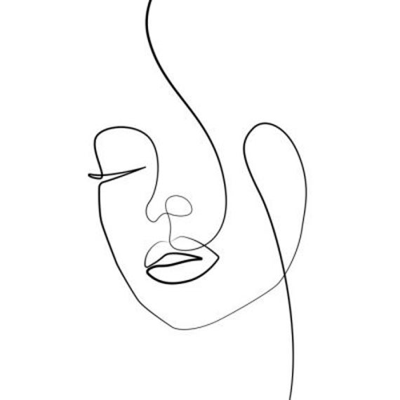 girl face outline