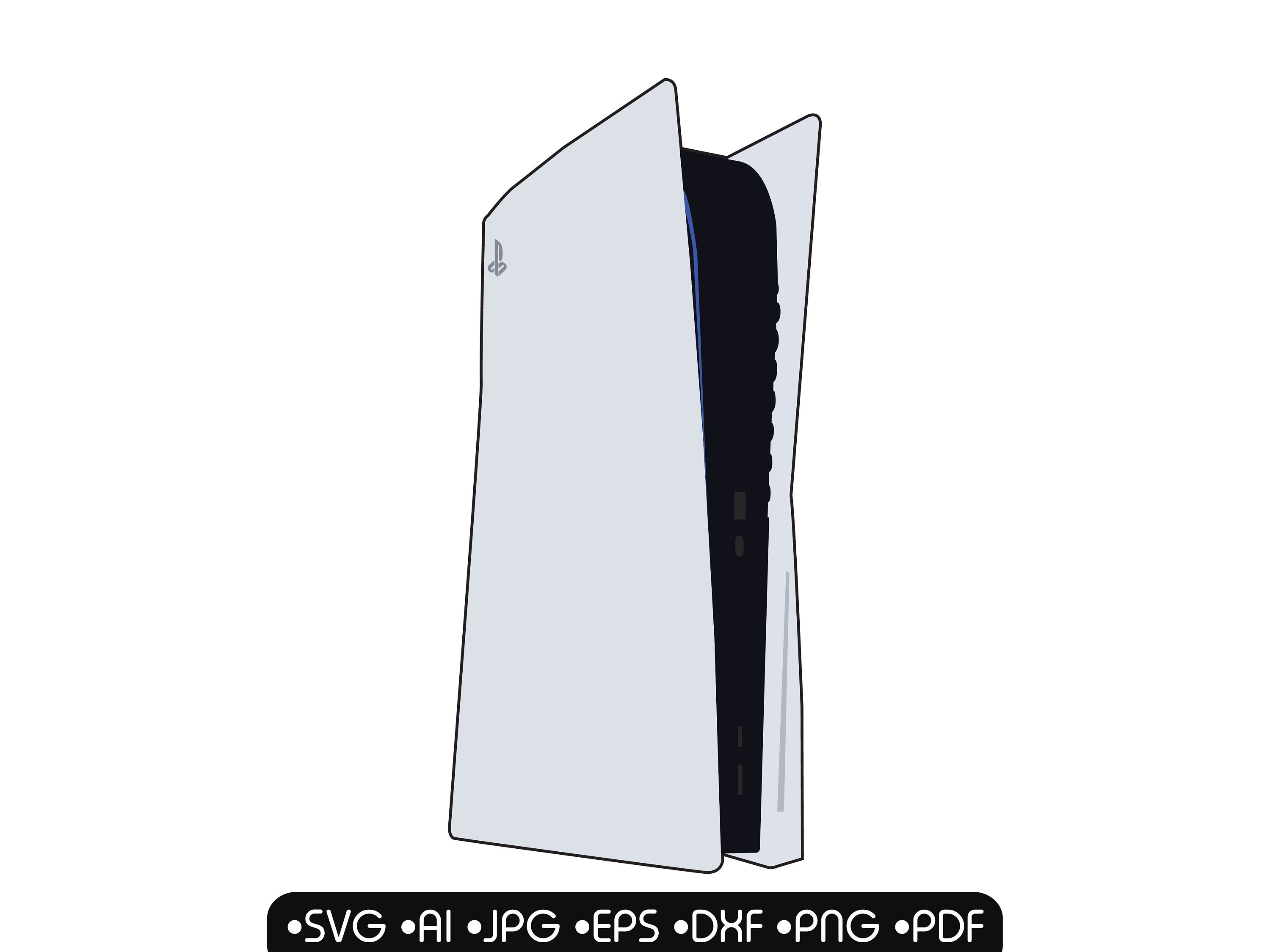 PS5 vector svgjpgaiepsdxfpngsvg Easy cut file Etsy