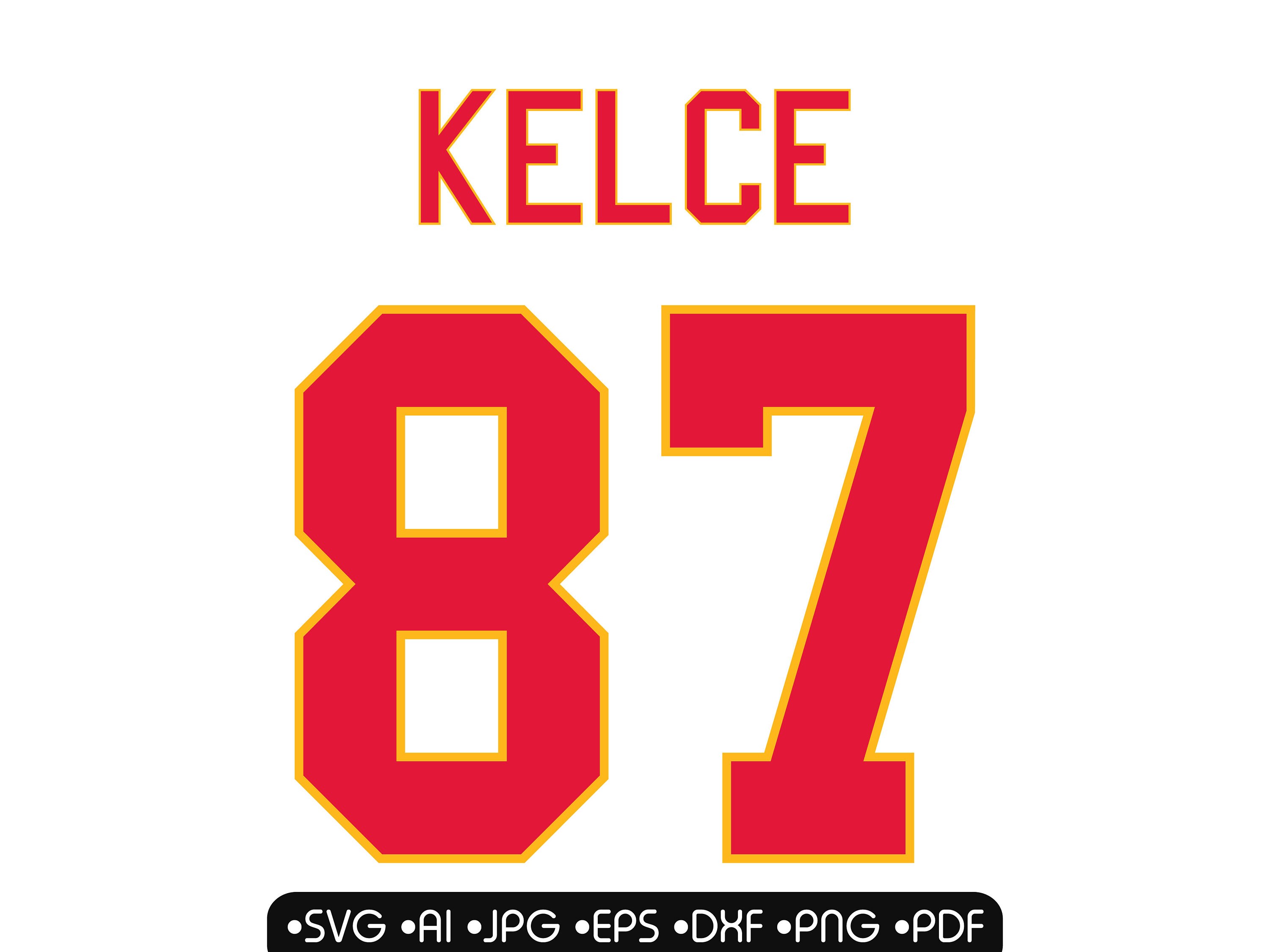 Kelce 87 NFL VektorSvg jpg ai Eps Dxf Png Svg einfach Etsy