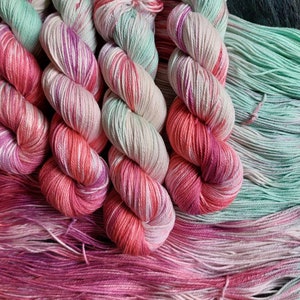 Petunia's Pud -  Hand dyed DK 100g 200m 100% Pima Cotton yarn