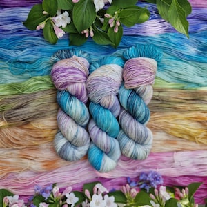 Merope - Hand Dyed Deluxe Merino 100g, Superwash merino wool yarn, available on 4ply and dk