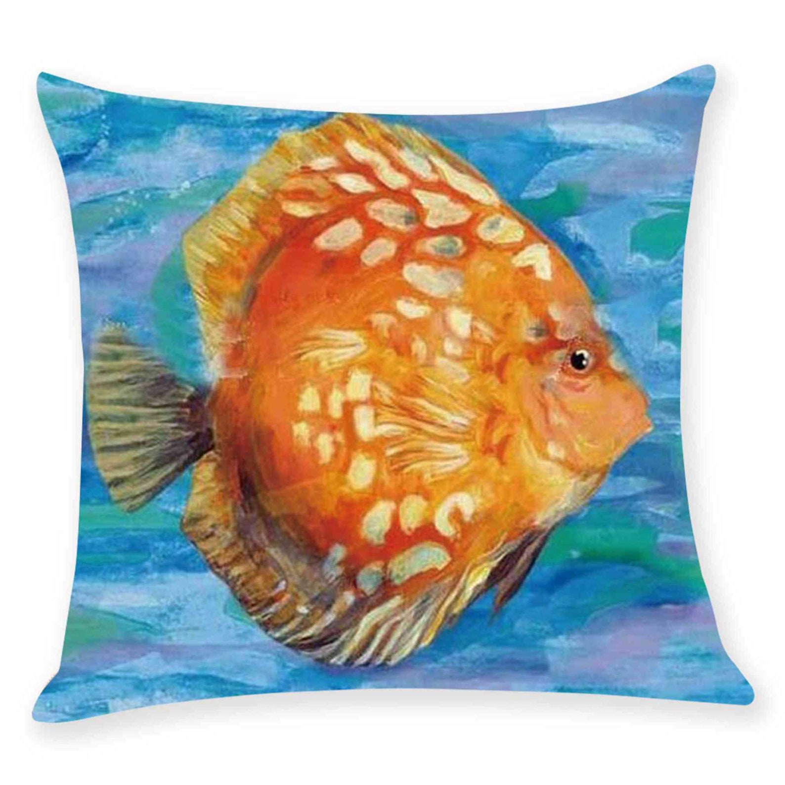 Tropical Fish pillow case Art paintings pillow cover Marine Etsy