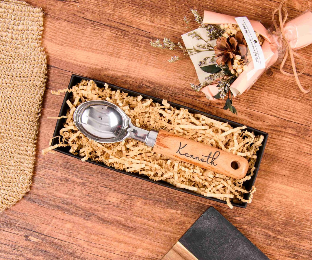Ice Cream Scoop Gift Box, Personalized Ice Cream Scoop, Wedding Party