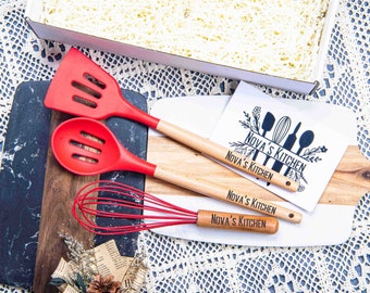 Personalisiertes Küchenutensilien-Set, individuelles Backgeschenk