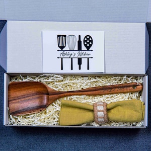 Spatula Gift Box, Serving Kitchen Utensil, Personalized Mother&#39;s Day gift, Cooking Gift, Gift for Chef, Kitchen Spatula, Retirement Gift