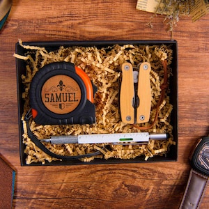 Vatertags-Geschenk-Box, Trauzeugen-Geschenk-Box, Trauzeugen-Geschenke, personalisiertes Maßband, multifunktionale Zange, Hochzeitsbevorzugung, Firmengeschenke
