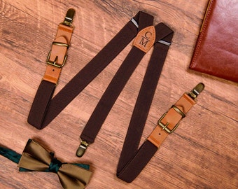 Personalized Suspenders, Wedding Suspenders, Groomsmen Suspenders, Rustic Wedding Suspenders, Father's Day Gift, Gift for Dad