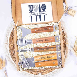 Luxus Küchengerät Geschenkbox, Geschenk für Papa, Neues Zuhause Geschenk, Geschenk für neuen Koch, Jubiläumsgeschenk, Geschenk für Mitarbeiter, Vatertagsgeschenkbox