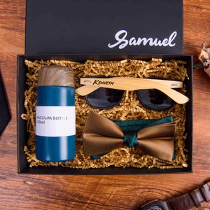 Personalisierte Geschenke für den Trauzeugen, Geschenkbox-Set für den Trauzeugen, Sonnenbrille, Becher, Geschenk für den besten Mann, Geschenk für den Freund, Jubiläumsgeschenk, Geschenkbox für Männer