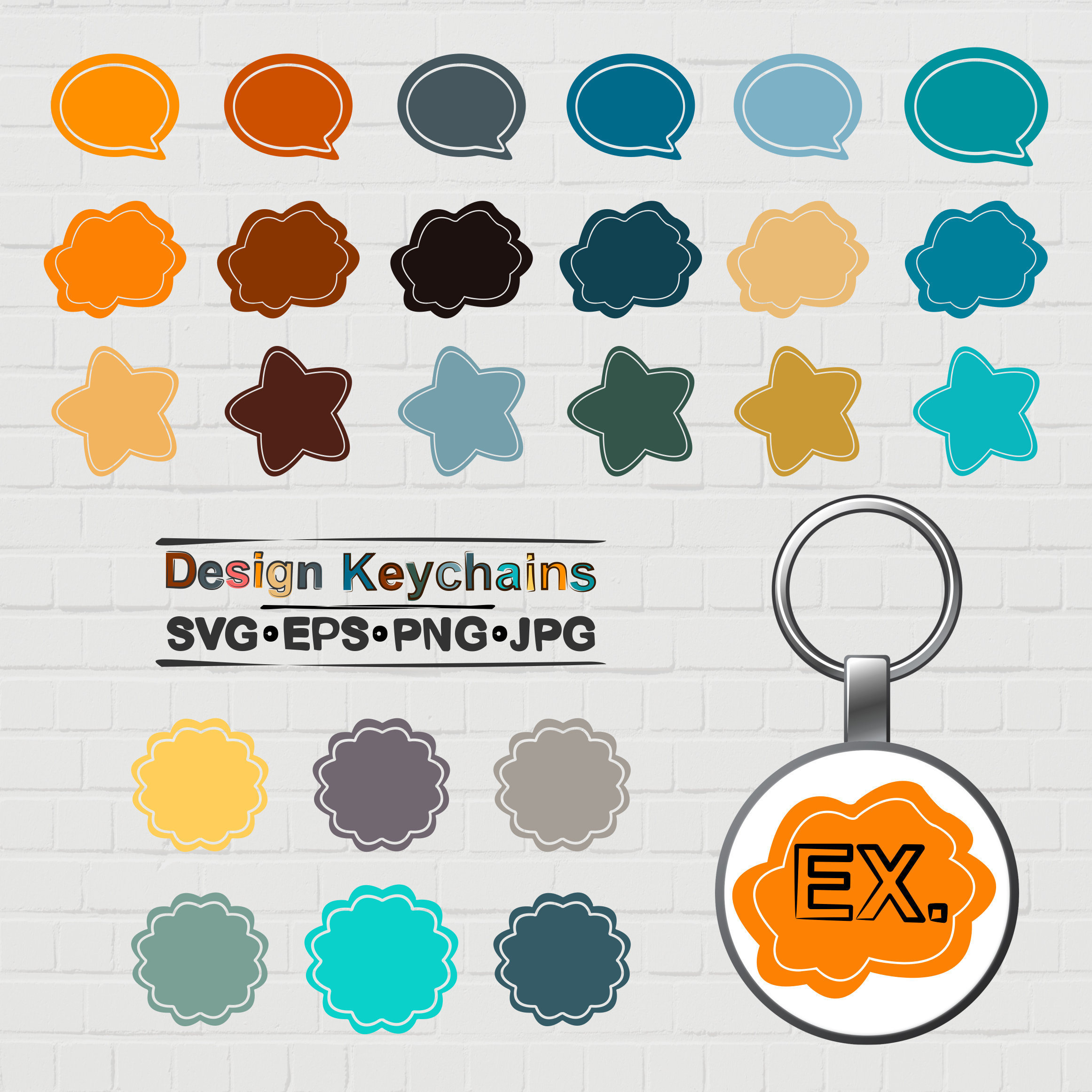 Keychain SVG Keychain Background SVG Keychain Patterns svg | Etsy