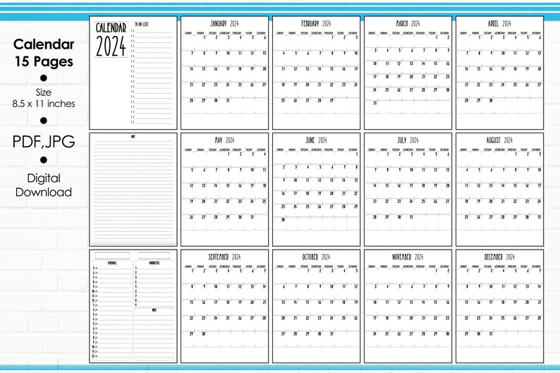 24 Hour Clock Printable24 Hour Weekly Planner24 Hour Dailymonthly ...