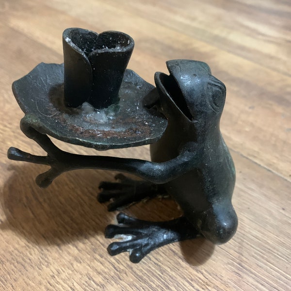 Frog Candlestick Etsy