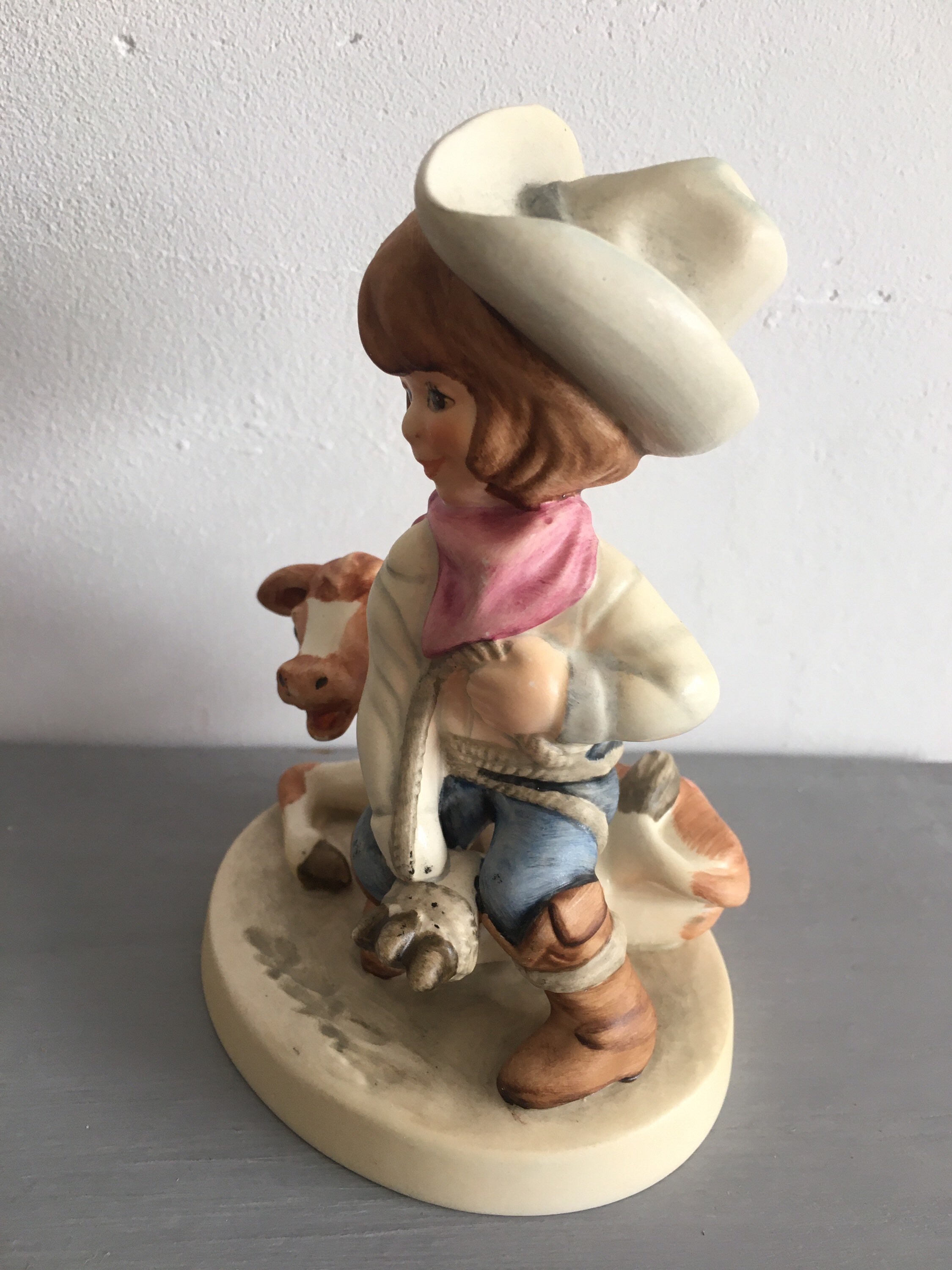 Rare Vintage Goebel Hummel Cowgirl Figurine 1978 Rodeo Etsy