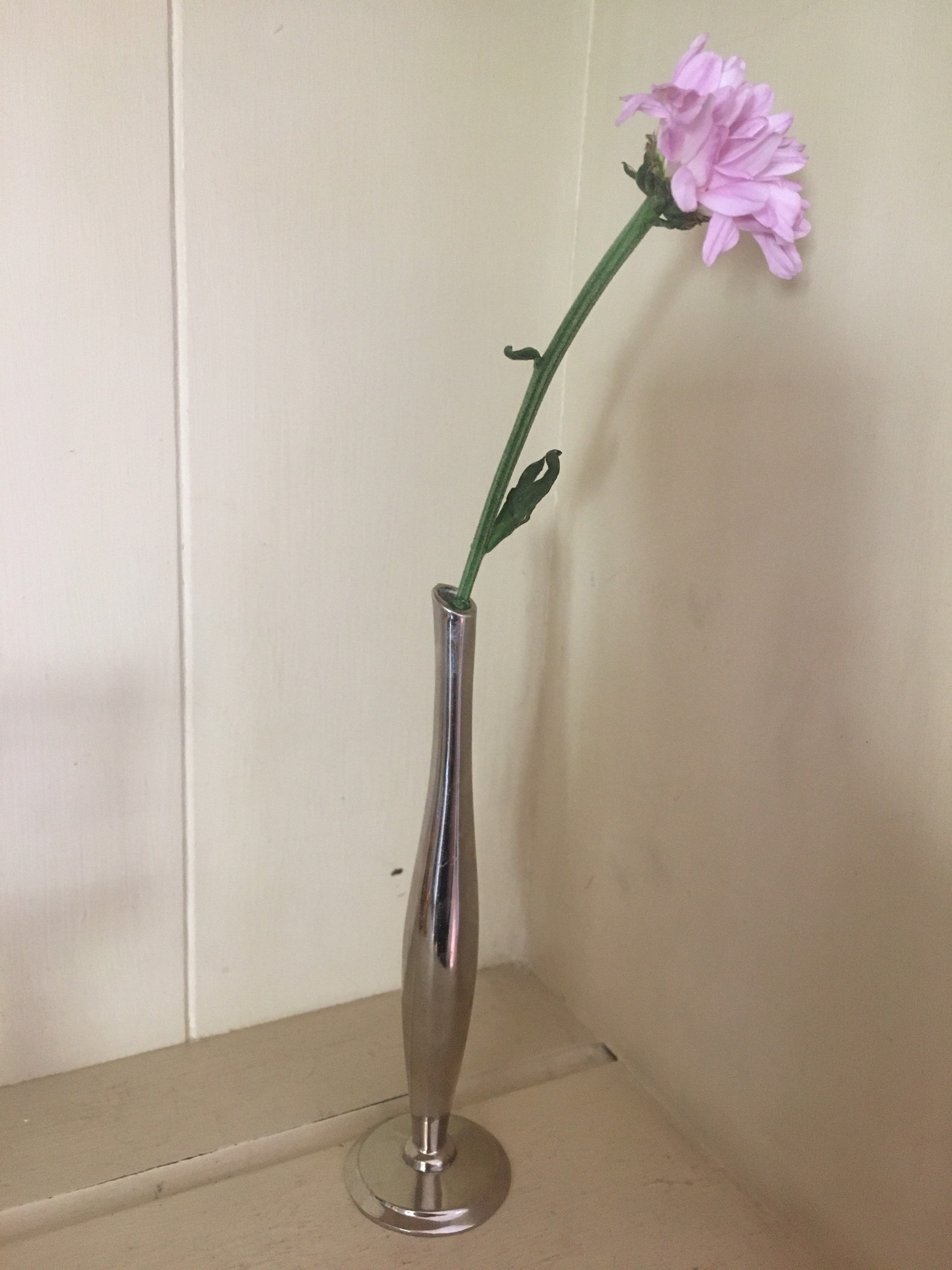 Vintage Single Stem Bud Vase Small Silver Vase Etsy