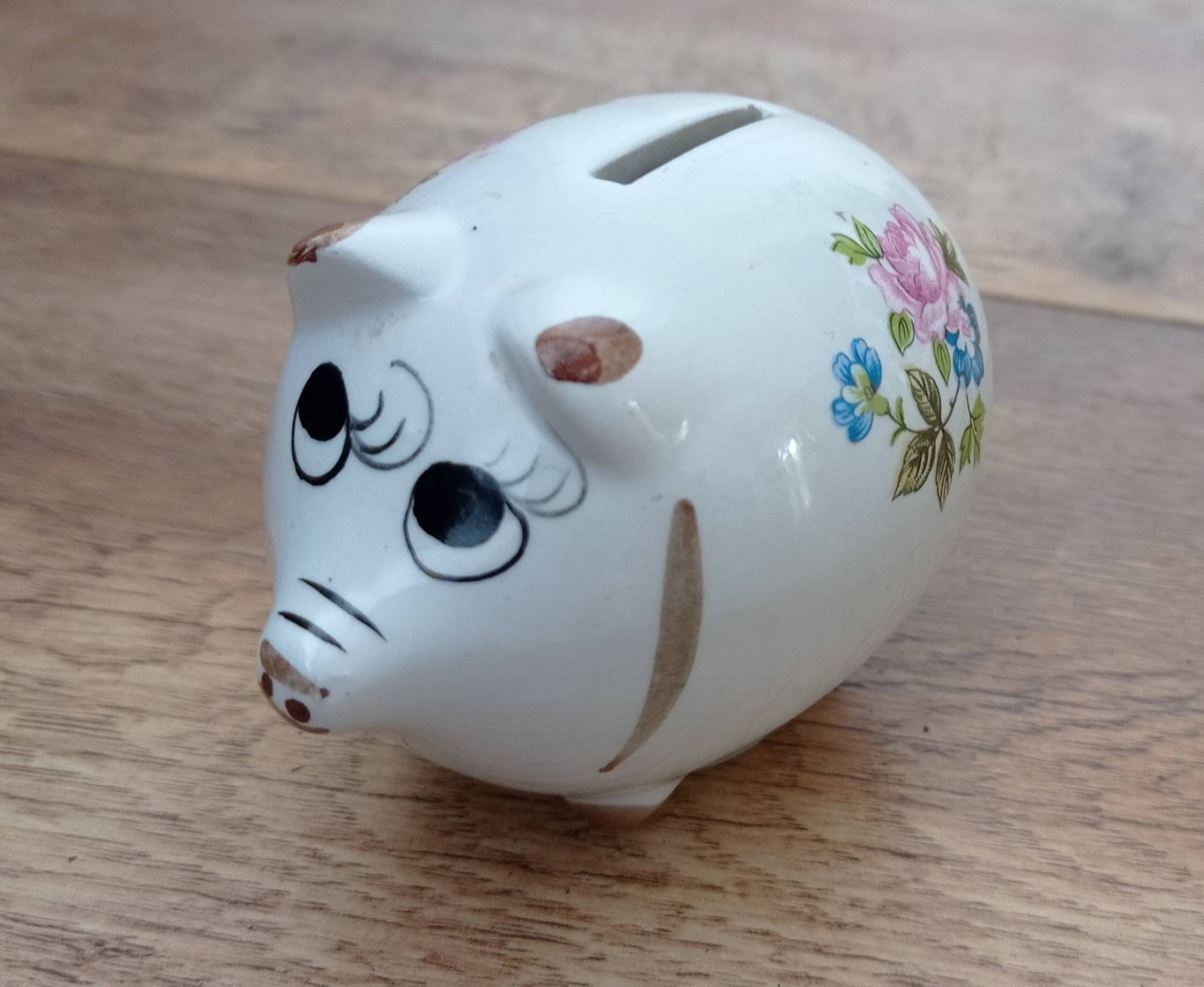 Vintage Small Ceramic Piggy Bank Made in Portugal. Ceramic - Etsy