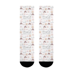 Personalisierte Busen Freundin Socken, Geschenk für die Beste Freundin Bild 8