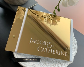 Wedding GuestBook / Acrylic Wedding Guestbook /  Wedding / Personalised Guestbook