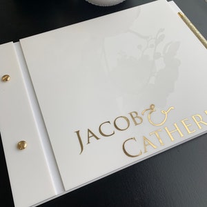 Wedding GuestBook / Acrylic Wedding Guestbook /  Wedding / Personalised Guestbook