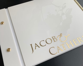 Wedding GuestBook / Acrylic Wedding Guestbook /  Wedding / Personalised Guestbook