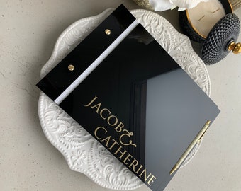 Wedding GuestBook / Acrylic Wedding Guestbook /  Wedding / Personalised Guestbook