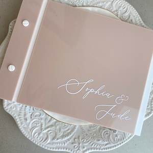 Wedding GuestBook / Acrylic Wedding Guestbook /  Wedding / Personalised Guestbook