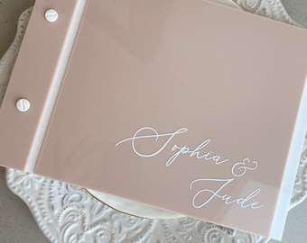 Wedding GuestBook / Acrylic Wedding Guestbook /  Wedding / Personalised Guestbook
