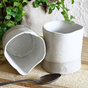 Organic Ceramic Creamer White Milk Jug Stoneware Milk Pourer Small Pottery Pitcher Minimalist Creamer Handmade Milk Pitcher Cream Gravy Jug