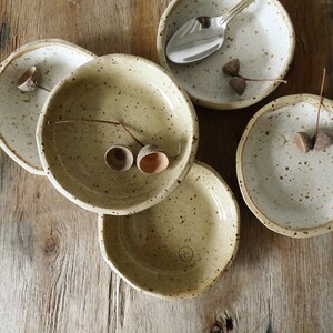 Spice Ramekins Set of 2 Beige Ceramic Ramekins: Rustic Pottery Spice Bowls - Etsy