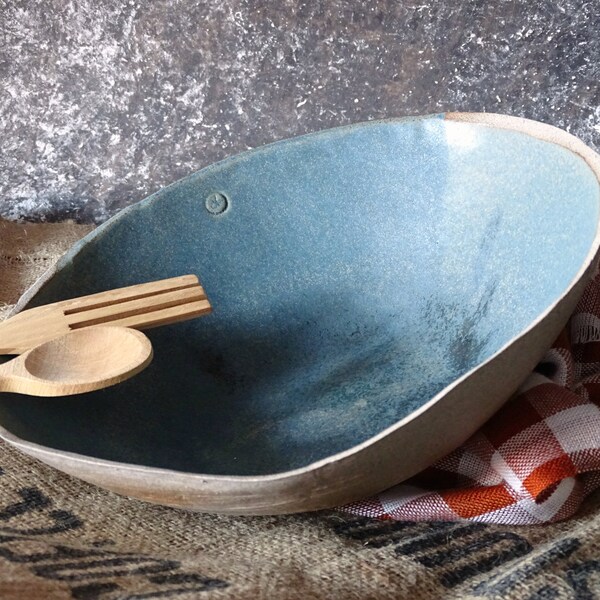 Rustic Serving Bowl Etsy