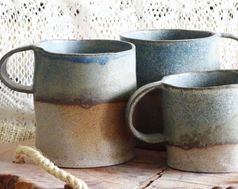 Green Ceramic Mug Stoneware Coffee Mug Unique Pottery Mug Handmade Rustic Crockery Modern Minimal Mug Tea Cup Organic Mug Matte Glaze