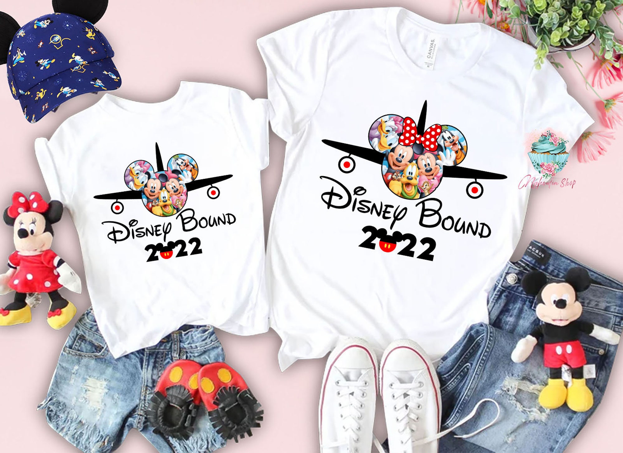 Discover Disney Bound Mickey Minnie Ohren Familien Group Matching Disney Bound T-Shirt