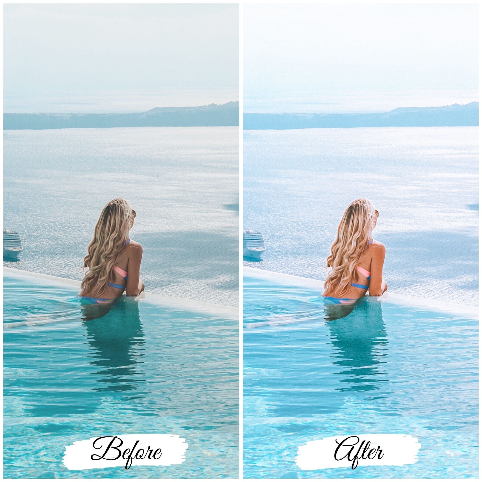 5 BLUE SEA Lightroom Presets Sea Salt Presets Beach Ocean Etsy