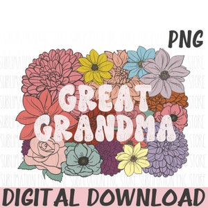 Overgrootmoeder png-sublimatieontwerp Moederdag png digitale download