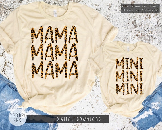 Digital Download Mommy and Me Matching Png Sublimation Designs Mama and Mini Png Sublimation Design Download Tshirt Sublimation Files