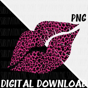 Leopard Lips Png Sublimation Designs Cheetah Lips Png Digital Download ...