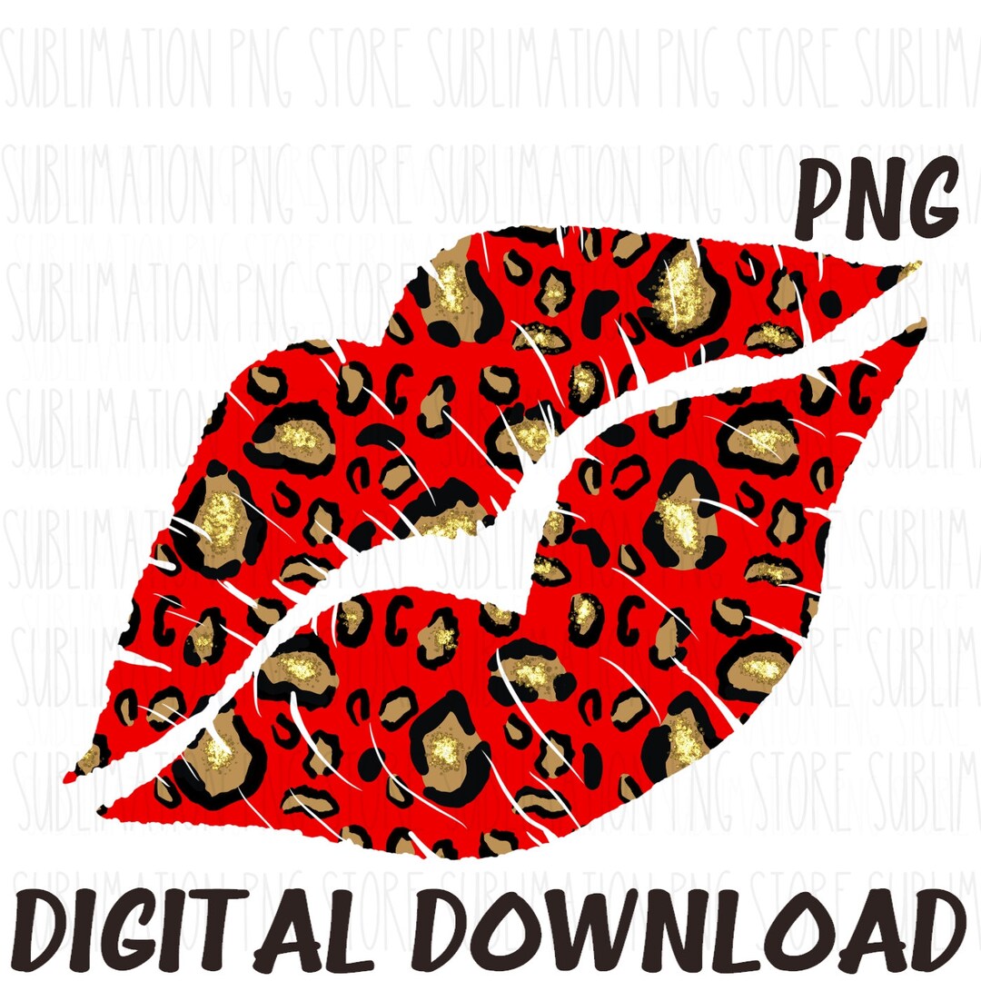 Leopard Lips Png Sublimation Design Digital Download - Etsy