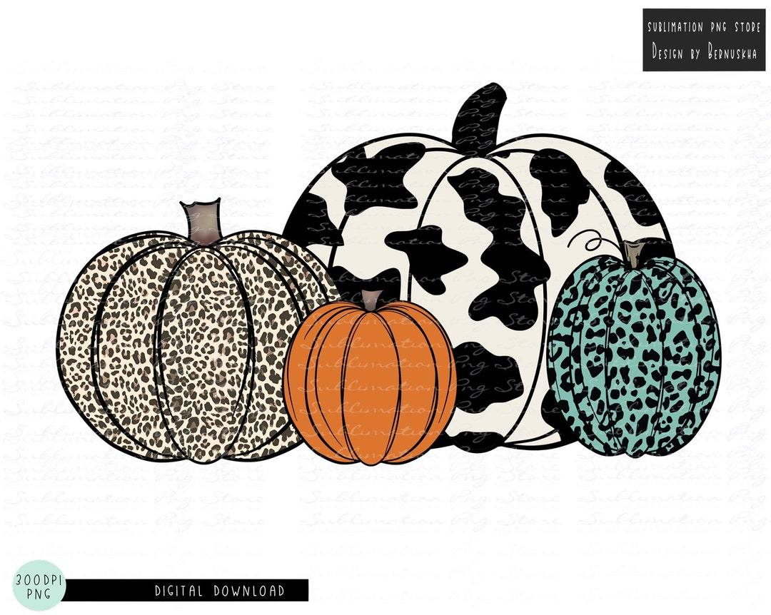 Pumpkin Sublimation Design Digital Download, Halloween Pumpkin Png