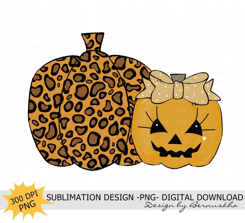 Pumpkin Sublimation Design Digital Download Halloween Pumpkin | Etsy