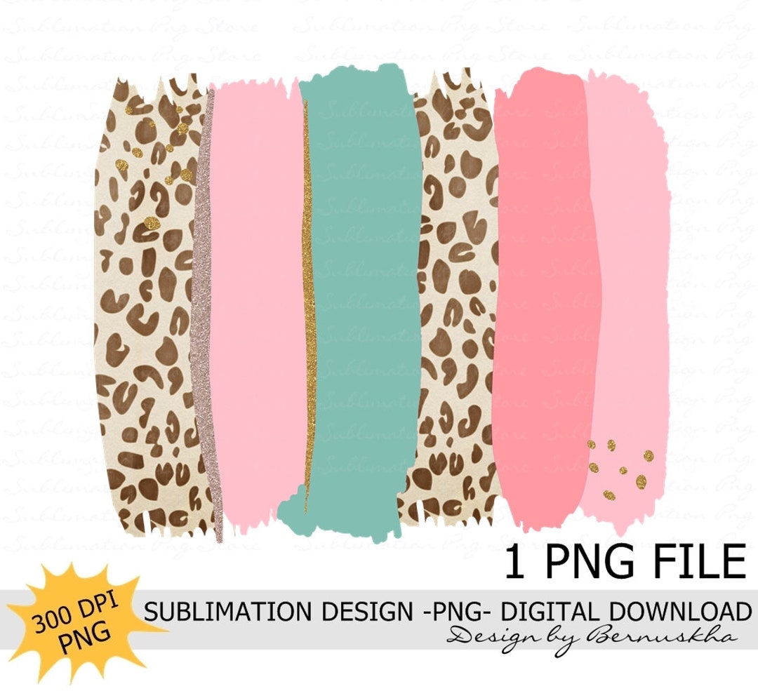pink and purple XOXO brush strokes digital download, sublimation digital  file, valentines brush strokes, leopard and glitter brush strokes