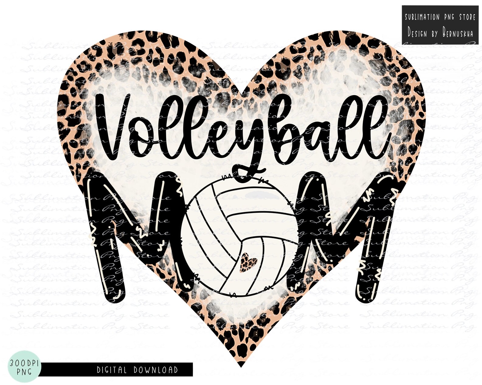 Volleyball Mom Png Sublimation Design Download Volleyball Mom Etsy