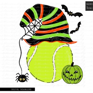 Tênis Halloween Png Sublimação Design Digital Download, Bola De Tênis Halloween Jack O'Lantern Png, Crianças Menino Halloween Png Design, Tênis