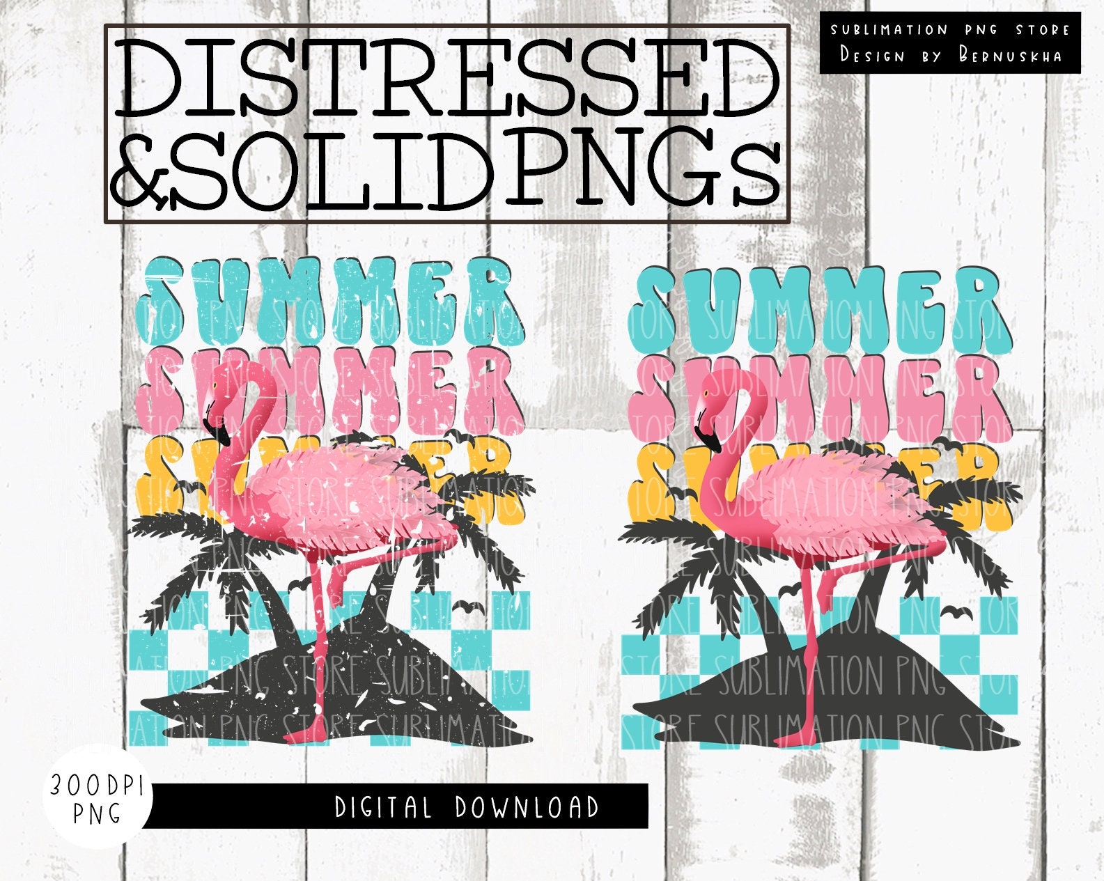 Summer Vintage Beach Retro Penguin Sublimation Png
