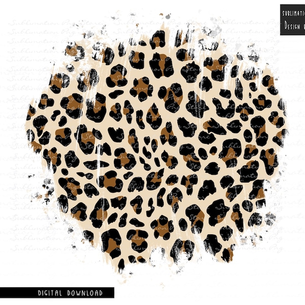 Distressed Leopard Background Sublimation Design Download, Leopard Background Png, Cheetah Leopard Background Png File For Sublimation