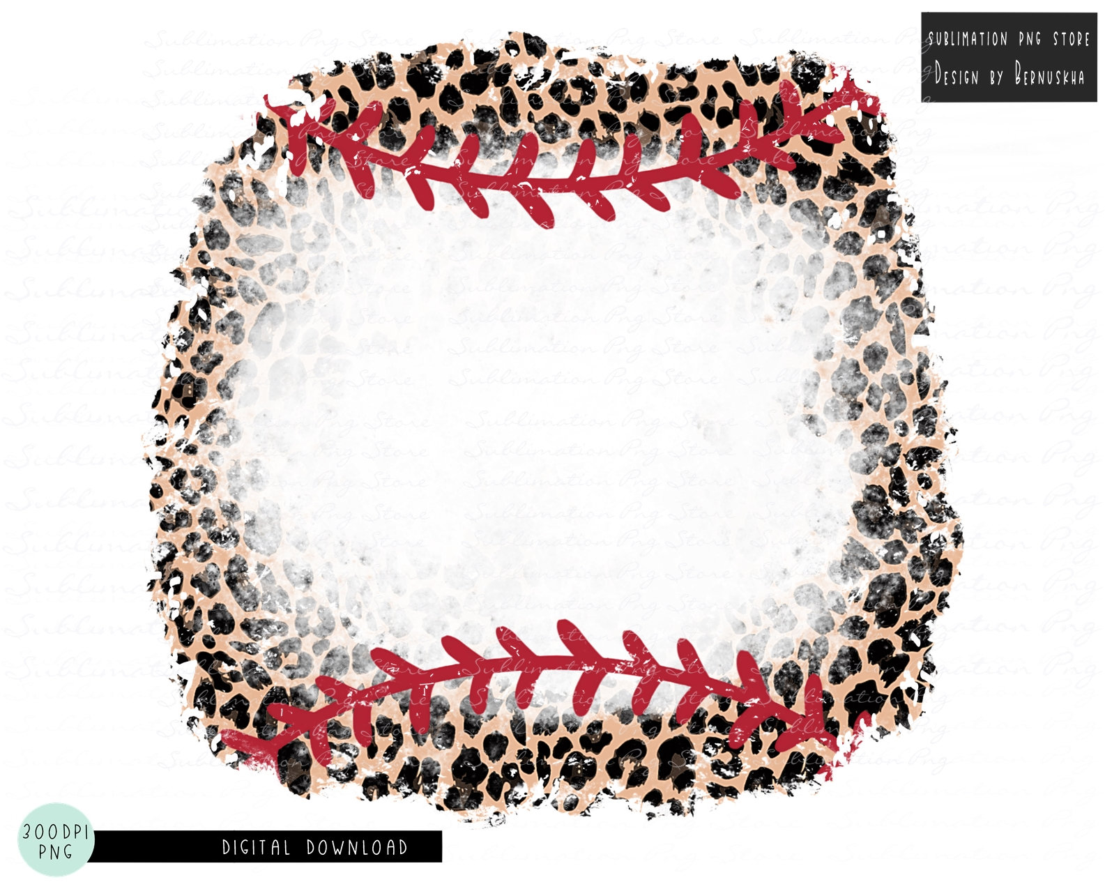 Distressed Leopard Baseball Background Sublimation Design Etsy