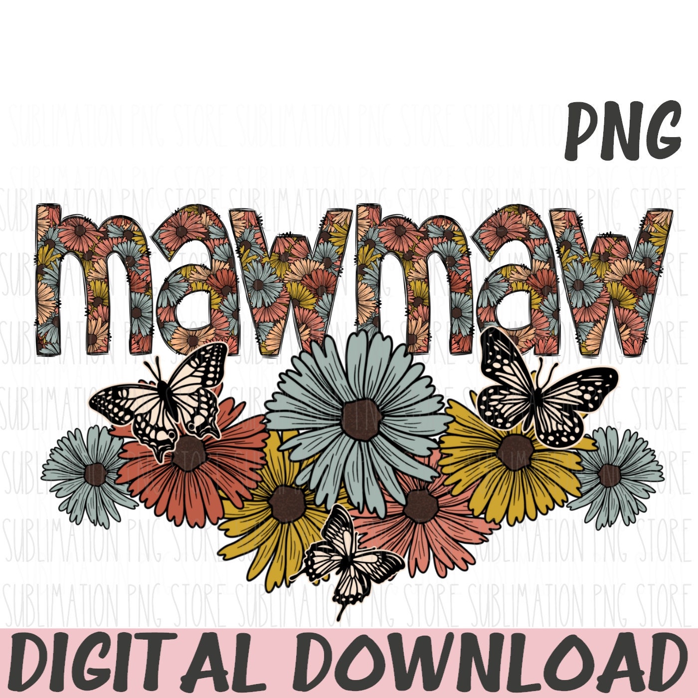 Maw Maw Decal - Etsy