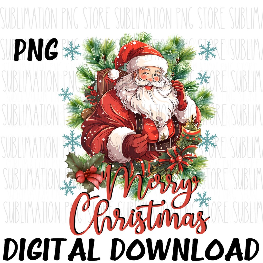 DIGITAL FILE Santa Claus Suit Christmas Ornament Sublimation Template -   Israel