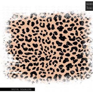 Distressed Leopard Background Sublimation Design Download - Etsy